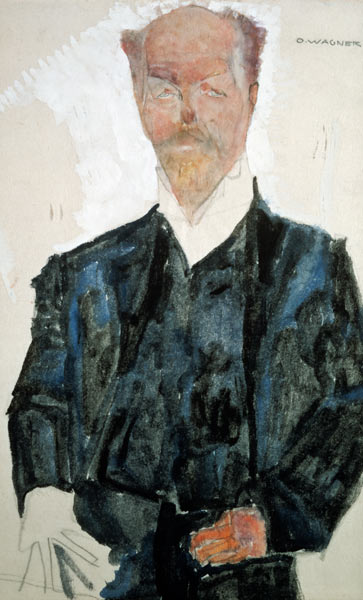 portrait d'Otto Wagner à Egon Schiele