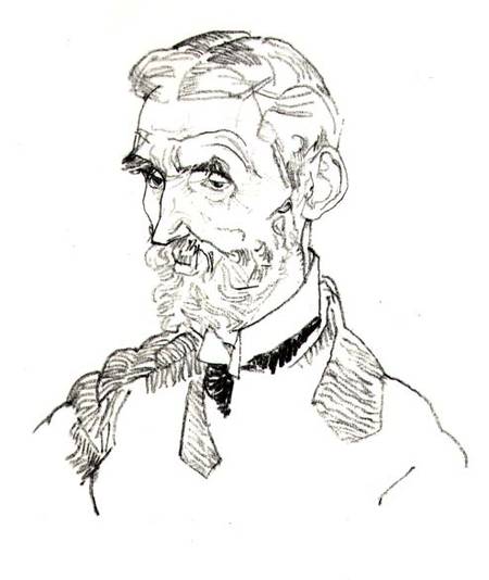 A Portrait of the Artist's Father-in-Law, Johann Harms à Egon Schiele