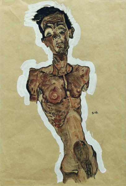 Self-Portrait Nude 1910 à Egon Schiele