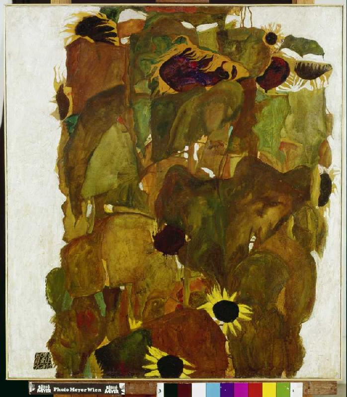 Sonnenblumen à Egon Schiele