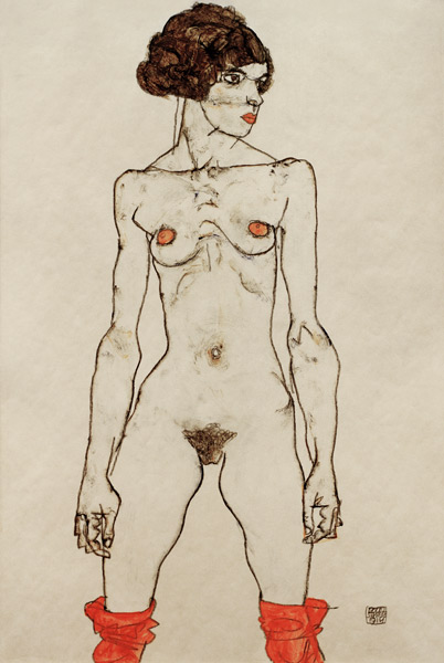 Standing Nude à Egon Schiele