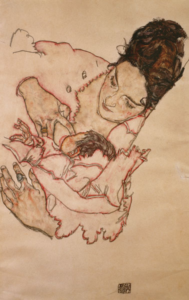 Mère apaisante (Stéphanie Grünwald) à Egon Schiele
