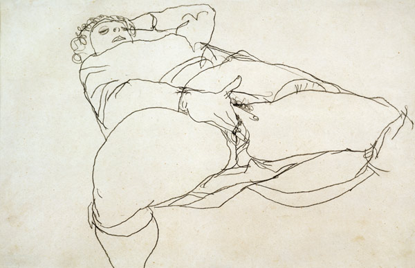 Woman Masturbating à Egon Schiele