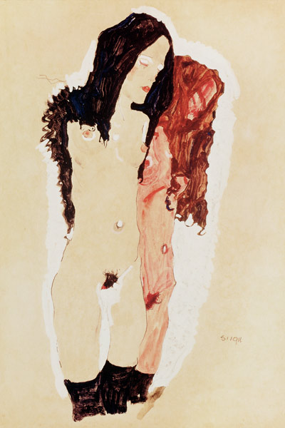 Deux filles allongé à Egon Schiele