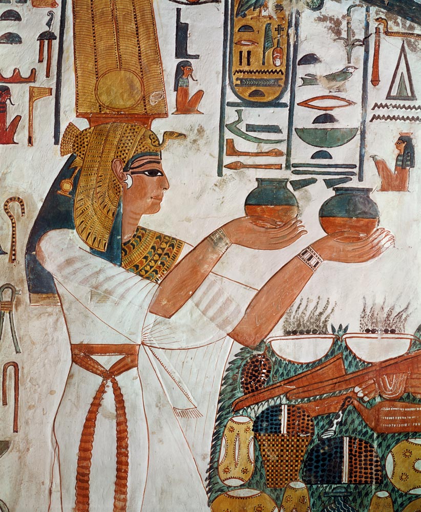 Nefertari Making an Offering, from the Tomb of Nefertari à Egyptien