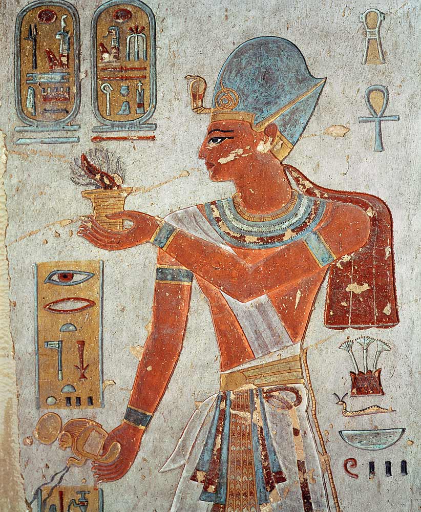 Ramesses II: Dressed for War (Wall Painting) à Egyptien