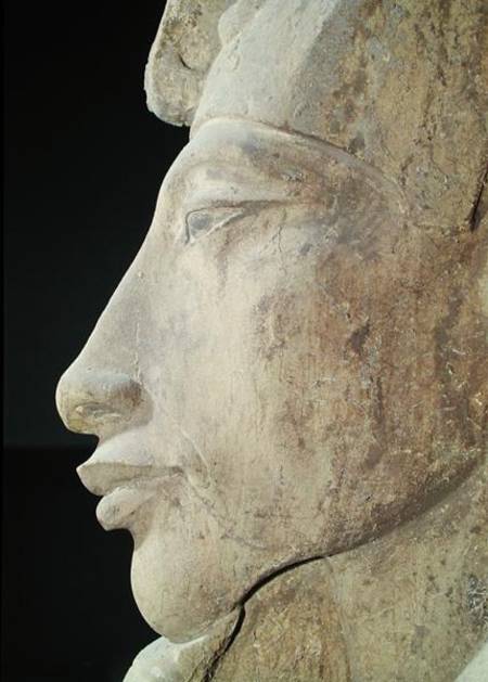 Bust of Amenophis IV (Akhenaten) (c.1364-1347 BC) from the Temple of Amun, Karnak à Egyptien