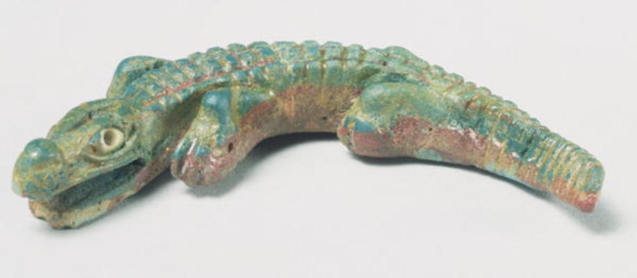 Crocodile, Late Ptolemaic Period to Roman Period, 1st century BC-1st century AD (coloured glass) à Egyptien