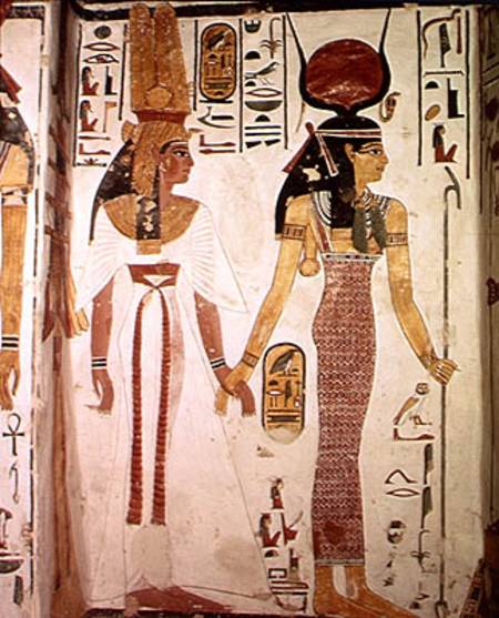 Isis and Nefertari, from the Tomb of Nefertari, New Kingdom à Egyptien