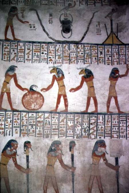 Mural from Chamber I in the Tomb of Ramesses VI à Egyptien