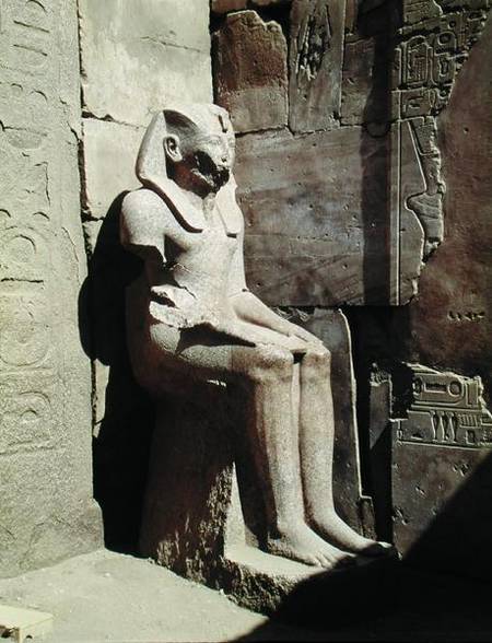 Statue of Tuthmosis III (c.1490-39 BC) New Kingdom à Egyptien
