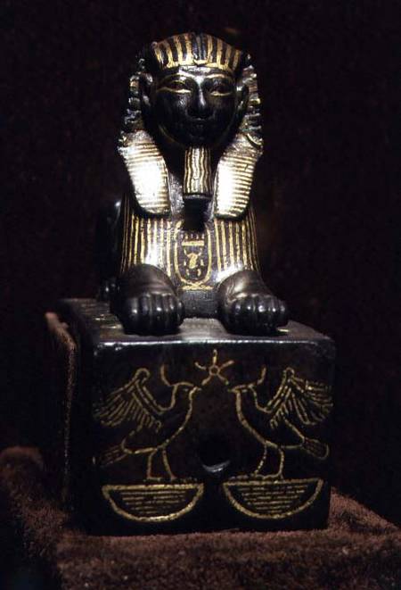 Statuette of a sphinx of King Tuthmosis III, New Kingdom à Egyptien