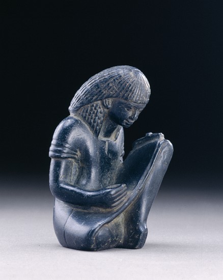 Seated scribe, New Kingdom, 1391-1353 BC à 18ème dynastie égyptienne