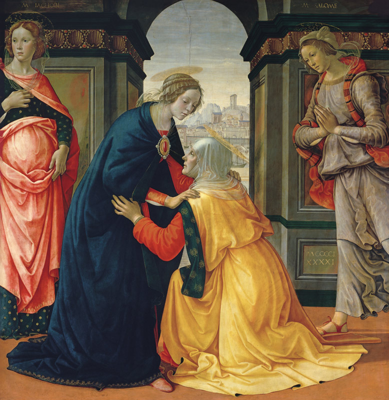 Frappe Marie, avec Marie Jacobaea et Marie Salomé à Ghirlandaio Domenico  (alias Domenico Tommaso Bigordi)