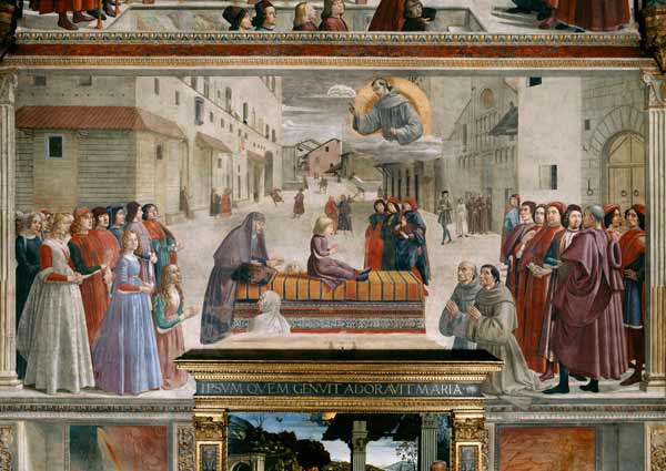 St.Francis Raises Child à Ghirlandaio Domenico  (alias Domenico Tommaso Bigordi)