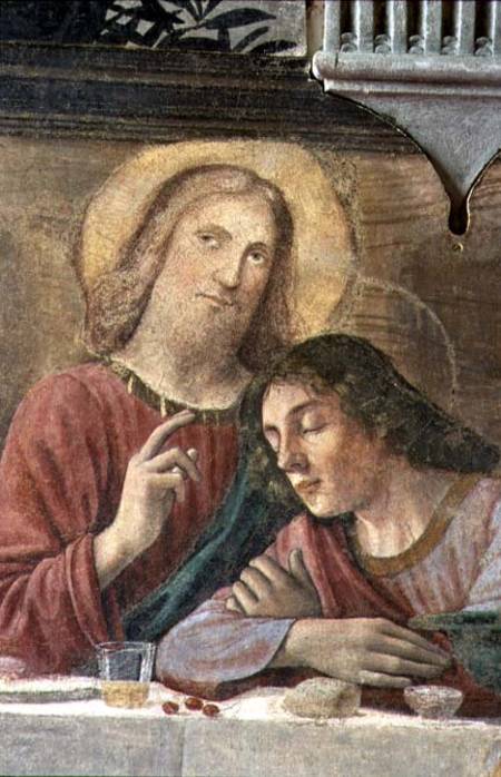 Christ's Head, from the Last Supper à Ghirlandaio Domenico  (alias Domenico Tommaso Bigordi)