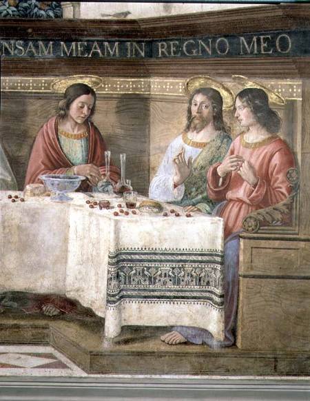 Detail from the Last Supper à Ghirlandaio Domenico  (alias Domenico Tommaso Bigordi)