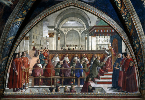 St.Francis bef.Honorius III à Ghirlandaio Domenico  (alias Domenico Tommaso Bigordi)