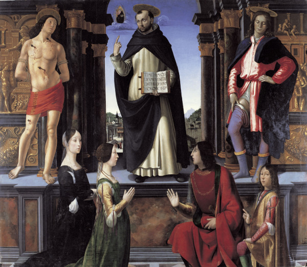 St.Vincent Ferrer... à Ghirlandaio Domenico  (alias Domenico Tommaso Bigordi)