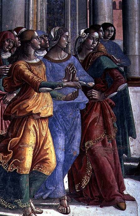 Onlookers, from the Virgin Mary in the Temple à Ghirlandaio Domenico  (alias Domenico Tommaso Bigordi)
