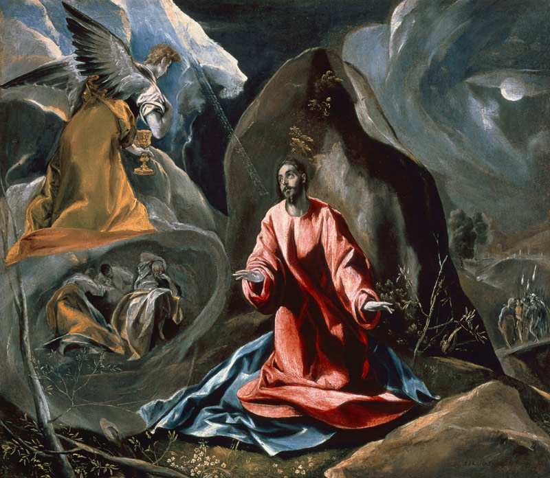 Agony in the Garden of Gethsemane, c.1590''s à El Greco (alias Dominikos Theotokopulos)
