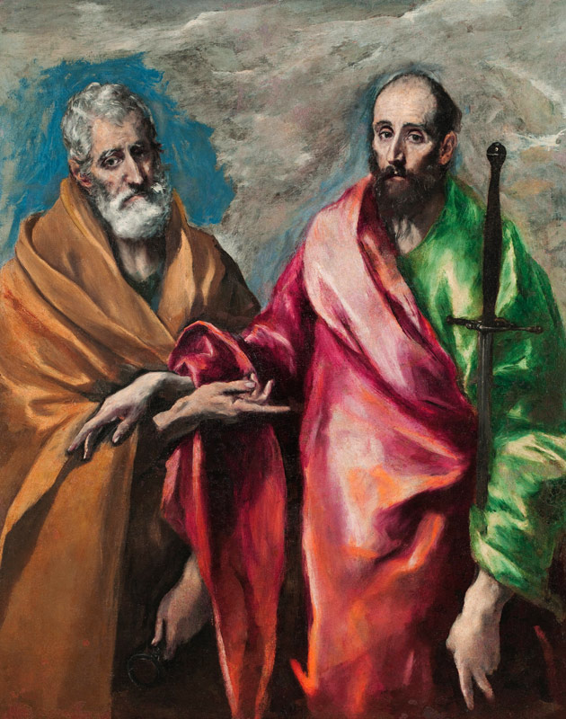 Saint Peter and Saint Paul à El Greco (alias Dominikos Theotokopulos)