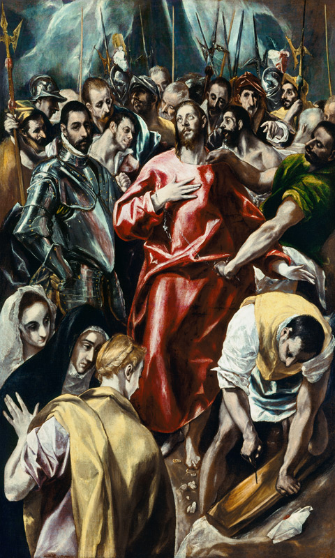 le déshabillement du Christ à El Greco (alias Dominikos Theotokopulos)