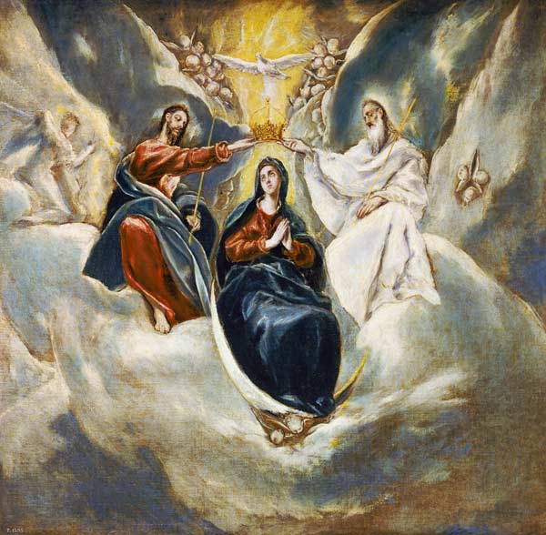 The Coronation of the Virgin à El Greco (alias Dominikos Theotokopulos)