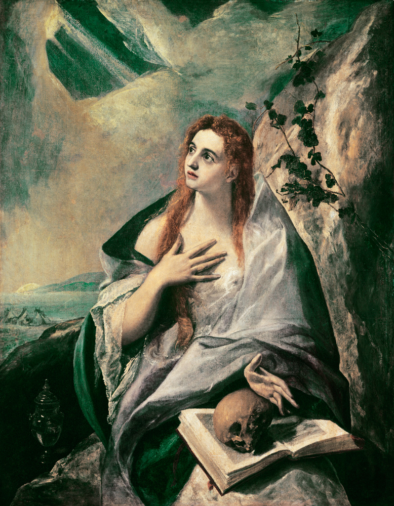 Magdalene doing Penance à El Greco (alias Dominikos Theotokopulos)