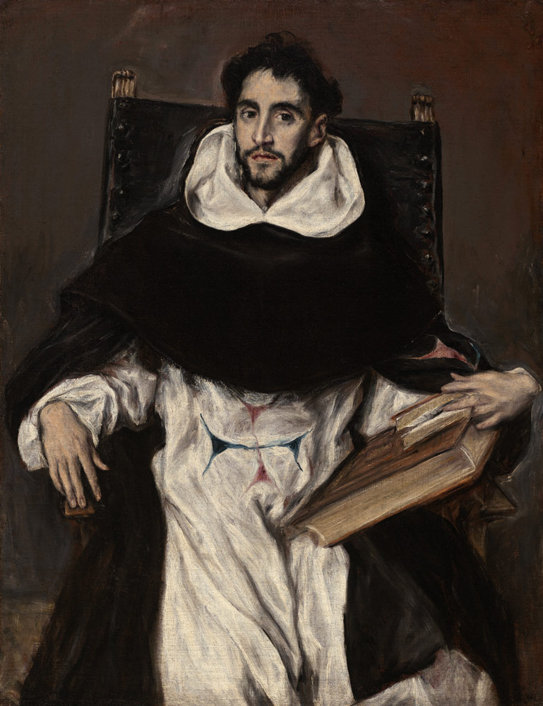 Porträt des Fray Hortensio Félix Paravicino à El Greco (alias Dominikos Theotokopulos)