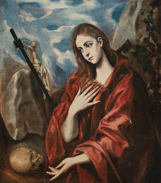 Repentant Mary Magdalene à El Greco (alias Dominikos Theotokopulos)