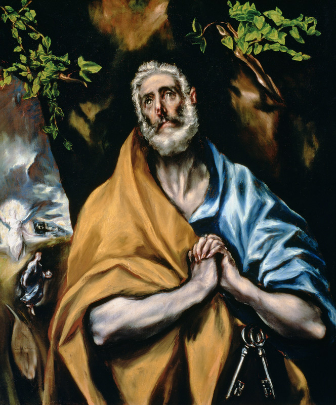 The Tears of St Peter à El Greco (alias Dominikos Theotokopulos)