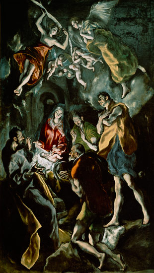 The Adoration of the Shepherds, from the Santo Domingo el Antiguo Altarpiece à El Greco (alias Dominikos Theotokopulos)