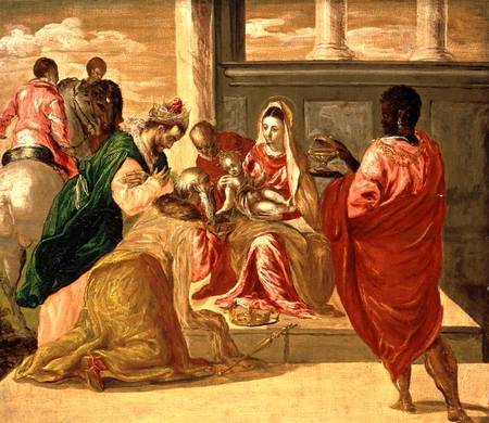 The Adoration of the Magi à El Greco (alias Dominikos Theotokopulos)