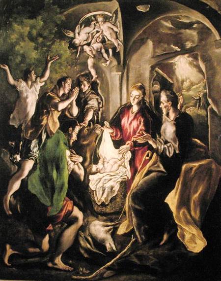 Adoration of the Shepherds à El Greco (alias Dominikos Theotokopulos)