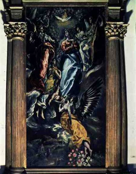 The Assumption of the Virgin à El Greco (alias Dominikos Theotokopulos)