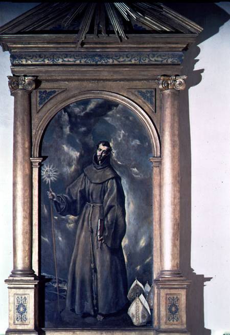 St. Bernardino of Siena à El Greco (alias Dominikos Theotokopulos)