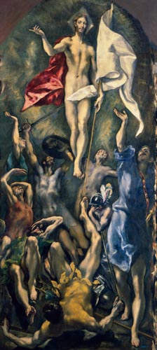 The resurrection Christi. à El Greco (alias Dominikos Theotokopulos)