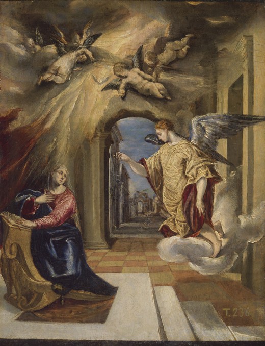 The Annunciation à El Greco (alias Dominikos Theotokopulos)