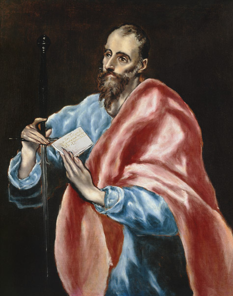 The Apostle Paul à El Greco (alias Dominikos Theotokopulos)