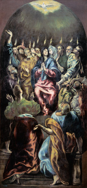The Pentecost à El Greco (alias Dominikos Theotokopulos)