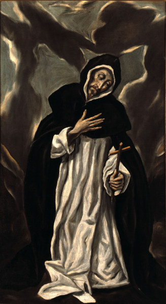 St.Dominic Praying à El Greco (alias Dominikos Theotokopulos)
