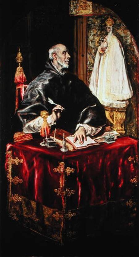 St. Ildefonsus à El Greco (alias Dominikos Theotokopulos)