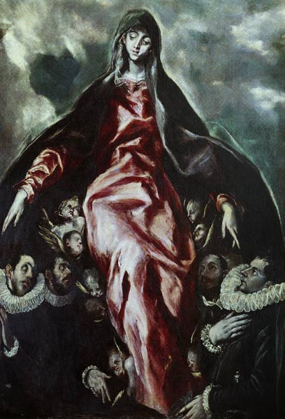 Le manteau protecteur de la Madonne à El Greco (alias Dominikos Theotokopulos)