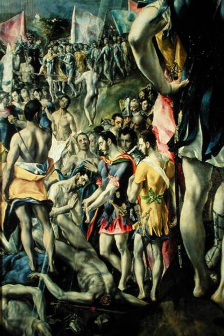 The Martyrdom of St. Maurice à El Greco (alias Dominikos Theotokopulos)