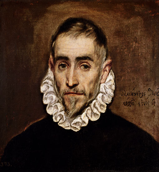 Portrait of an unknown gentleman à El Greco (alias Dominikos Theotokopulos)