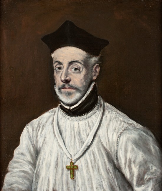 Portrait of Diego de Covarrubias y Leiva à El Greco (alias Dominikos Theotokopulos)