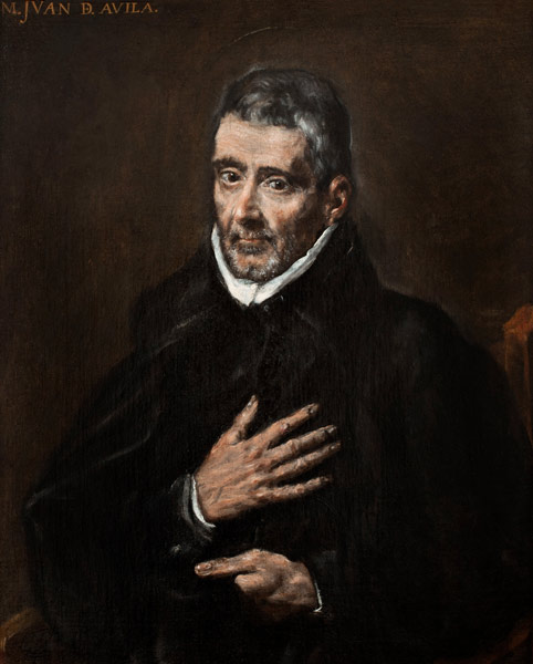 Portrait of Juan de Ávila à El Greco (alias Dominikos Theotokopulos)