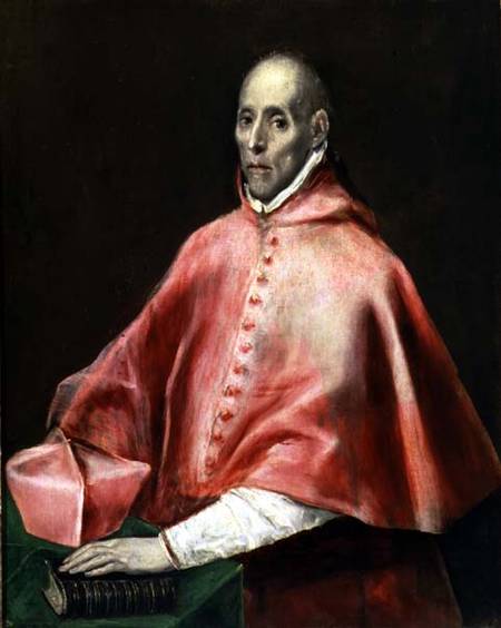 Portrait of Cardinal Juan de Tavera à El Greco (alias Dominikos Theotokopulos)