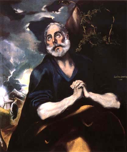 Saint Pierre à El Greco (alias Dominikos Theotokopulos)